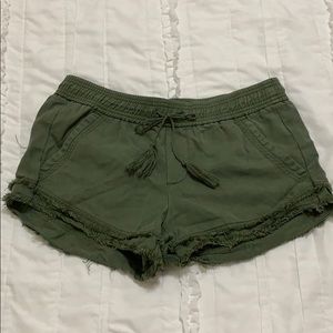 Olive green shorts